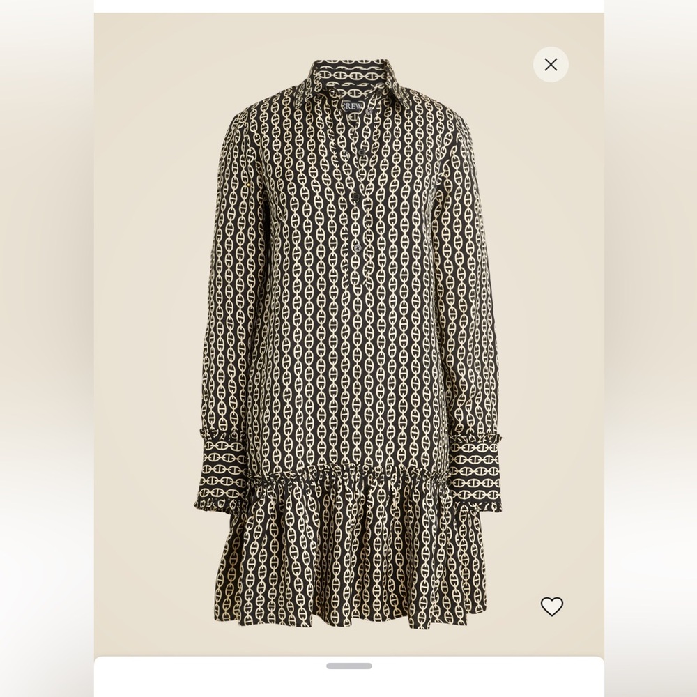 J. Crew Amelia Popover shirt dress Long Sleeve Dress